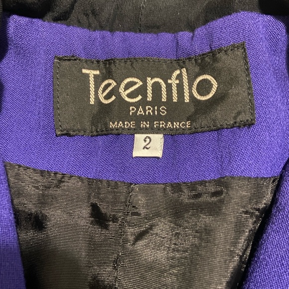 Teenflo Paris Royal Blue Hooded Blazer - Picture 4 of 11